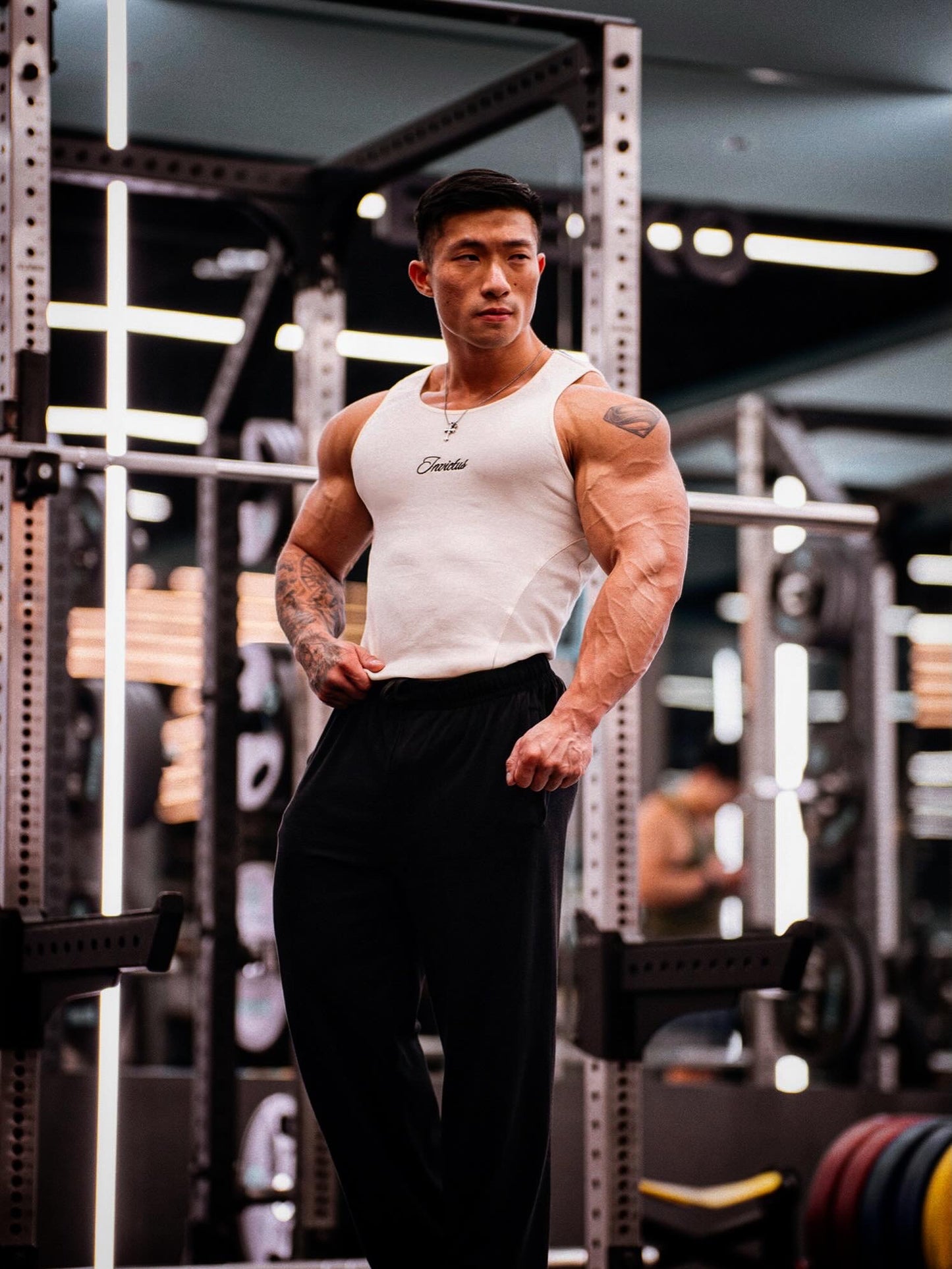 DUALITY RIBBED TANKTOP - WHITE