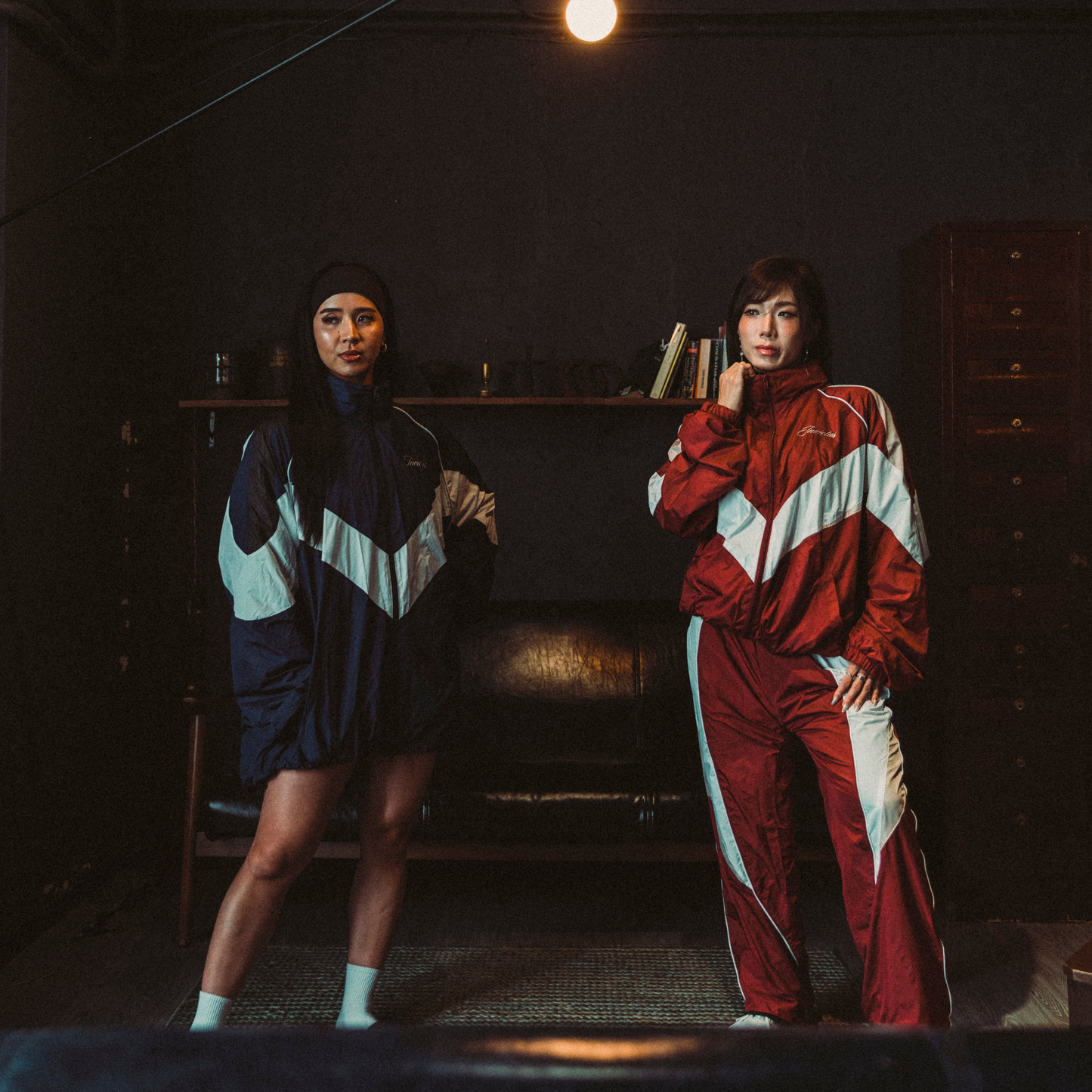 TRACK JACKET - WINE RED