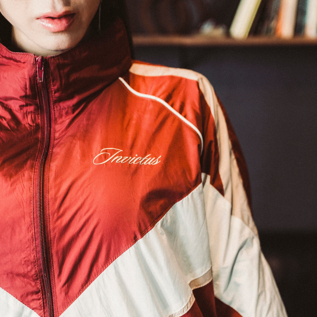 TRACK JACKET - WINE RED