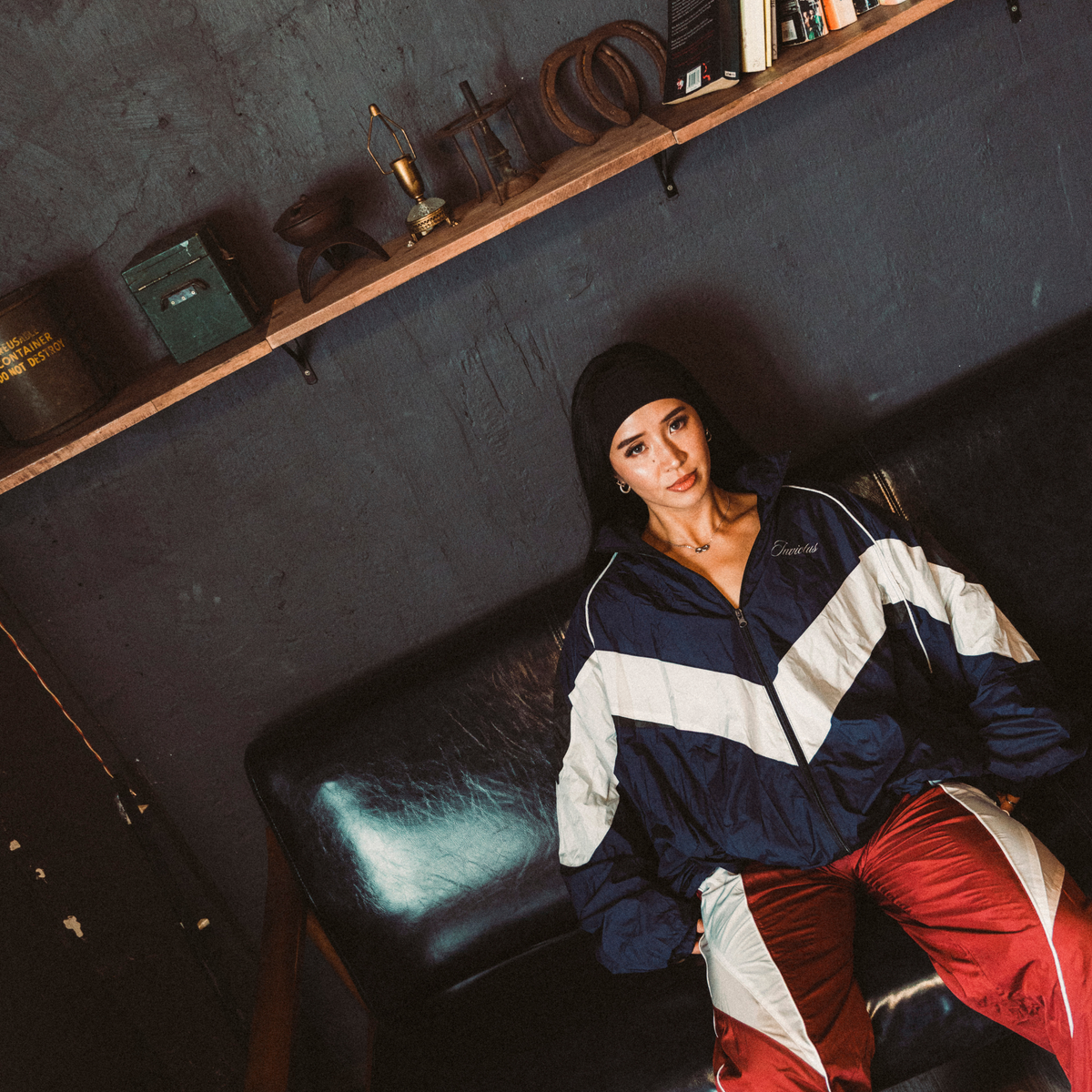 TRACK JACKET - NAVY BLUE