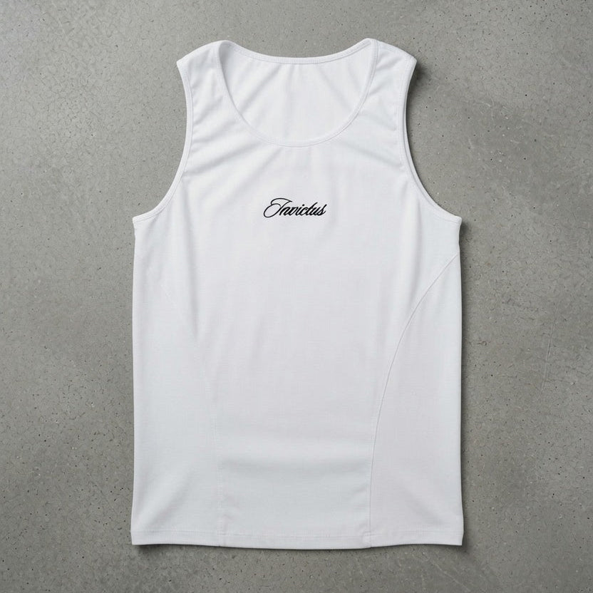DUALITY RIBBED TANKTOP - WHITE