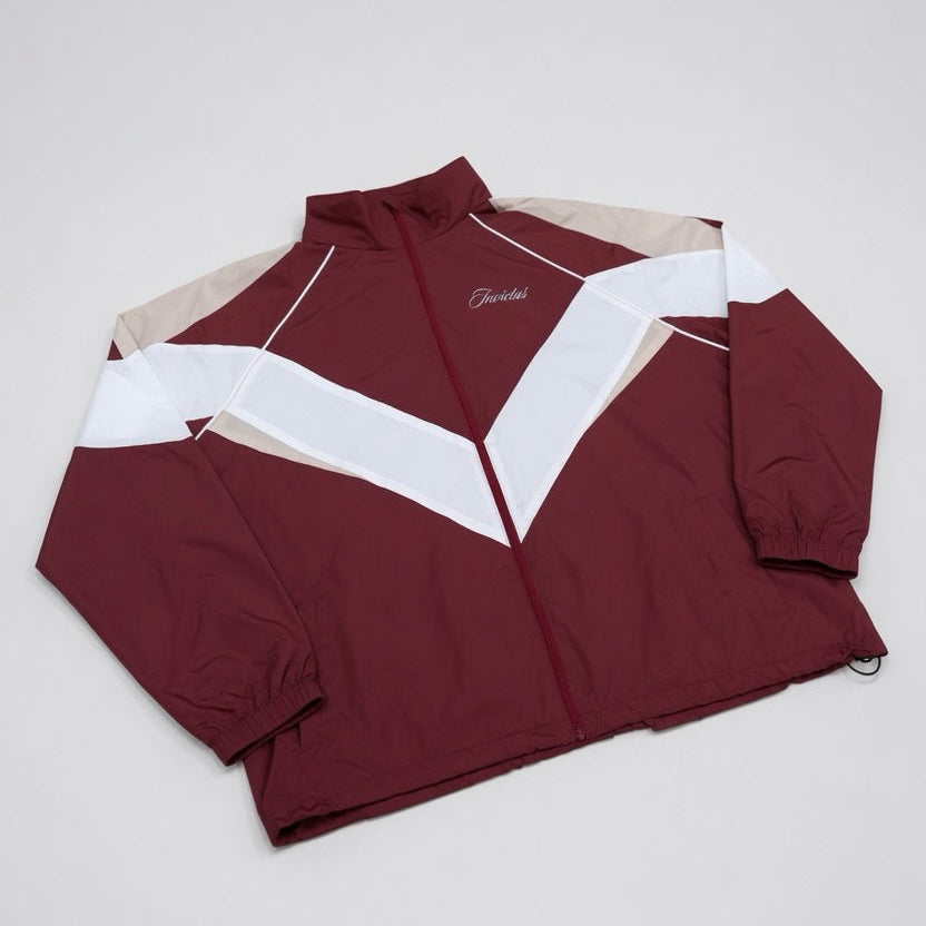 TRACK JACKET - WINE RED