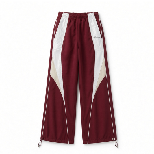 TRACK PANTS - WINE RED